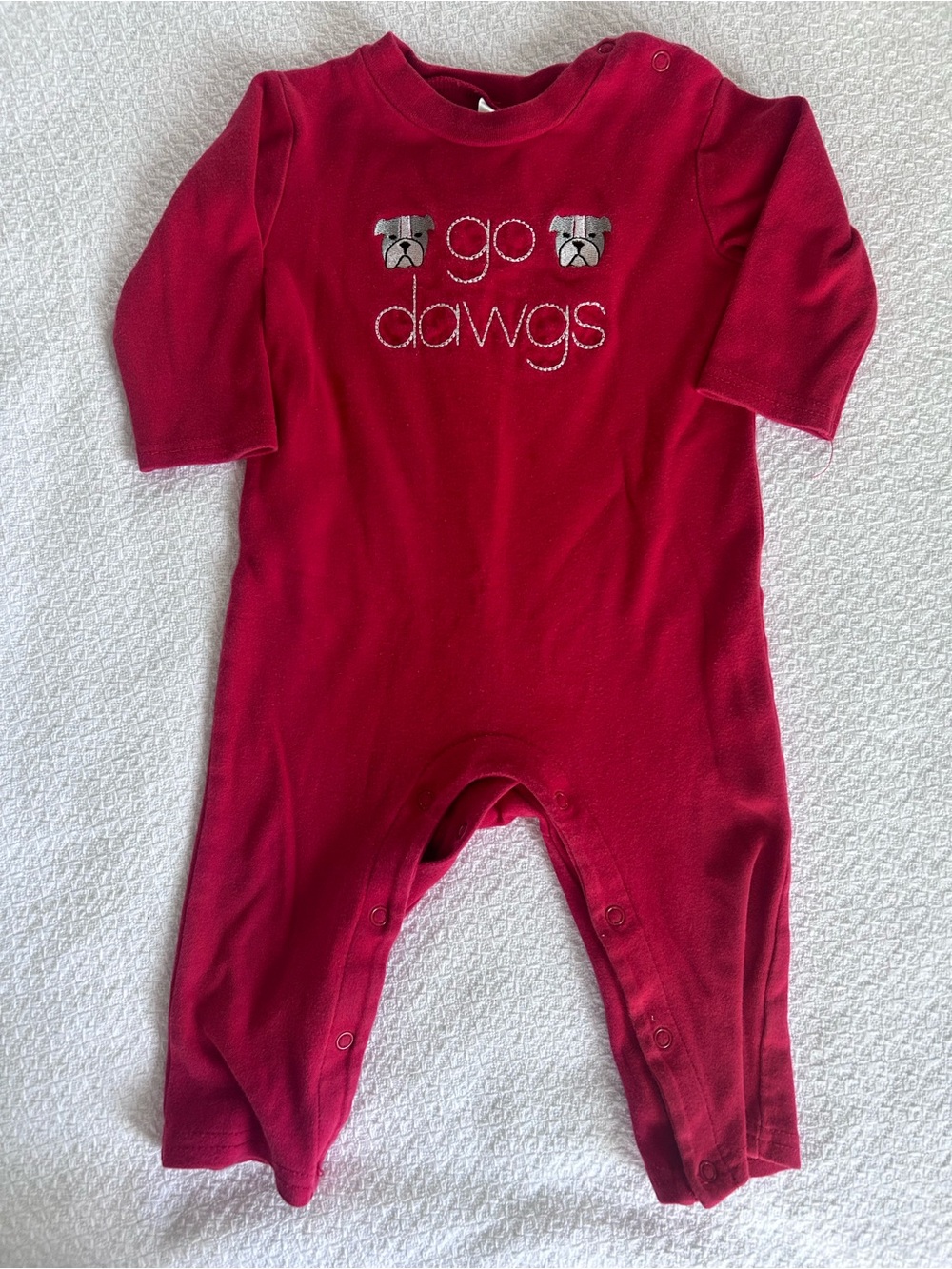 Bayou Blanks Go Dawgs Romper